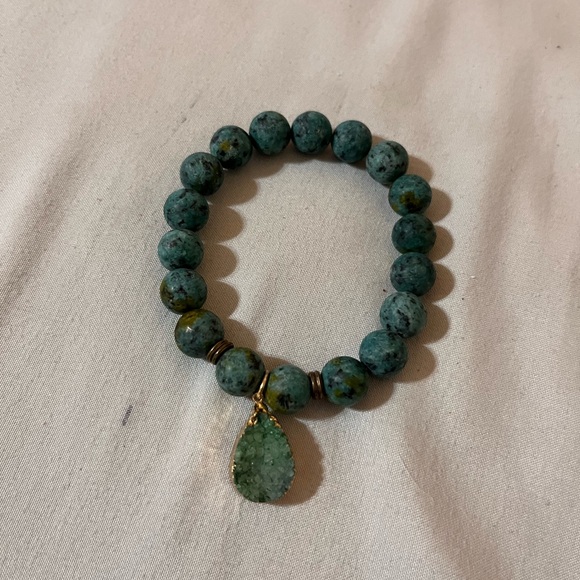 5pcs Boho Beaded Crystal Bracelet Set, Stackable Multi-Layer Handmade Stretch - Picture 5 of 11